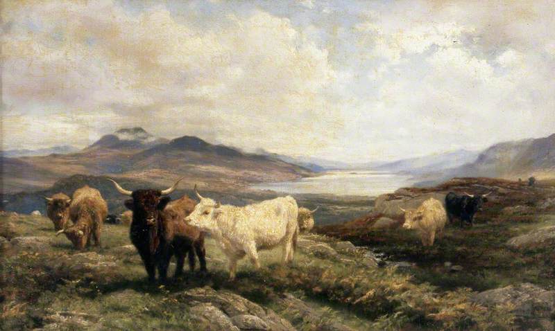 Landscape with Cattle, Morning