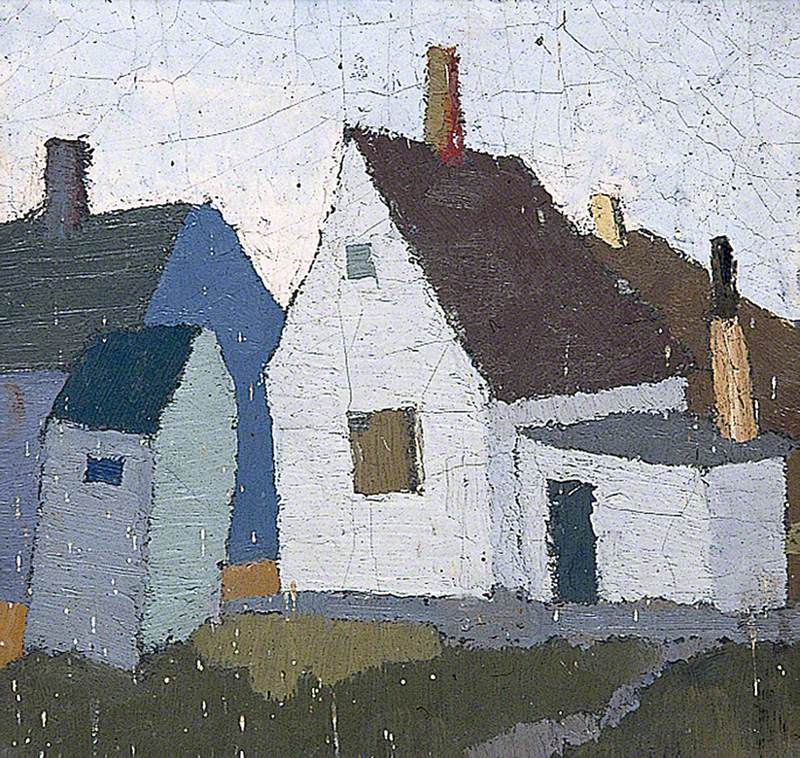 Painting of a Group of Buildings
