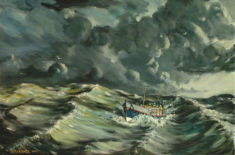 The Lifeboat 'Fairlight' at Sea