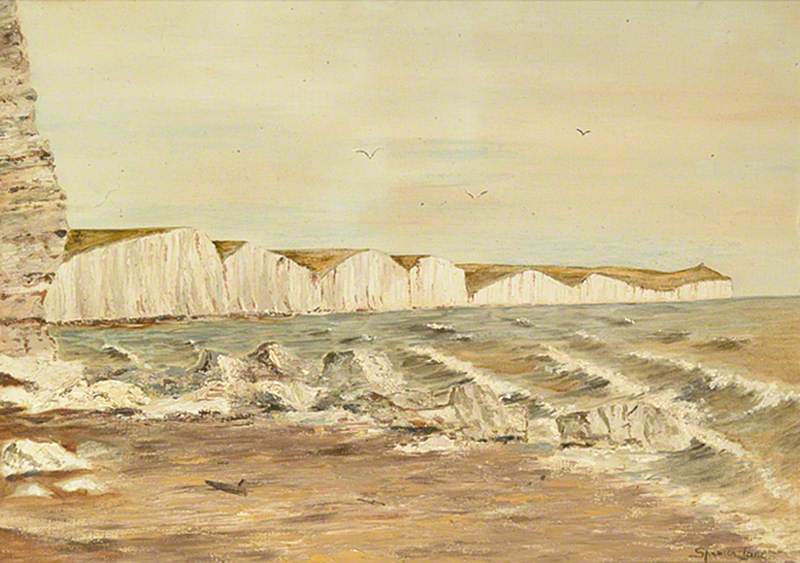 Seven Sisters from Seaford Beach, East Sussex
