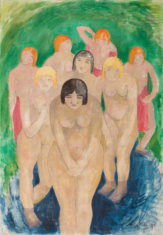 Group of Nude Women Bathers