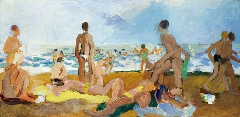 Study of Bathers on the Beach