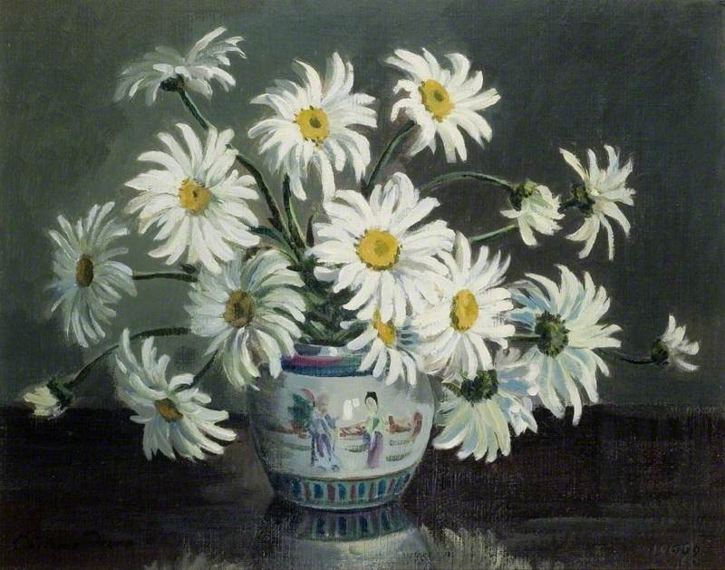 Daisies in a Chinese Vase