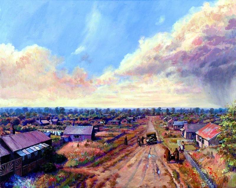 Plotlands at Basildon in the 1940s
