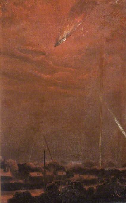The Doom of 'Zeppelin L.21' at Cuffley, 2.30 am, 3 September 1916