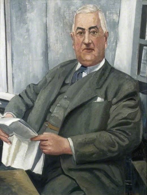 Portrait of a Man Reading a Paper