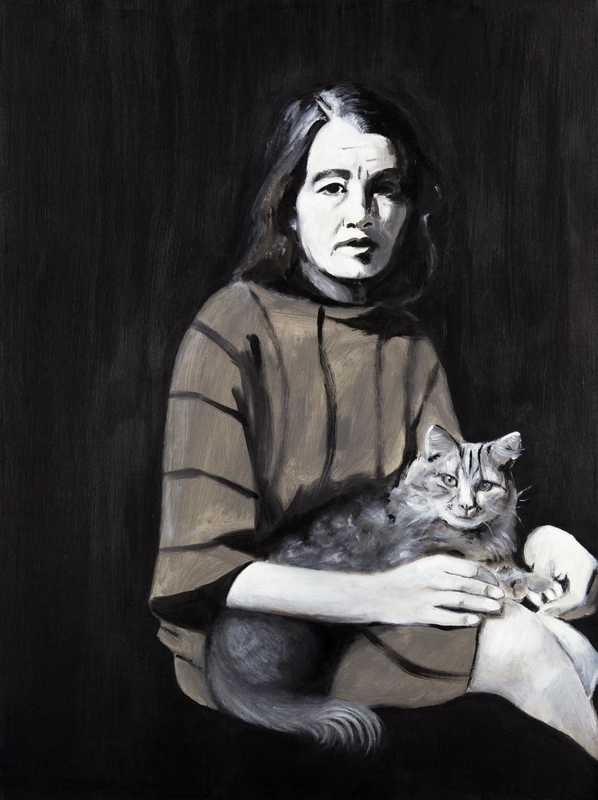 Christine Keeler with Her Cat