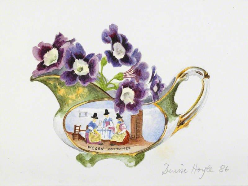 Pansies and Welsh Jug