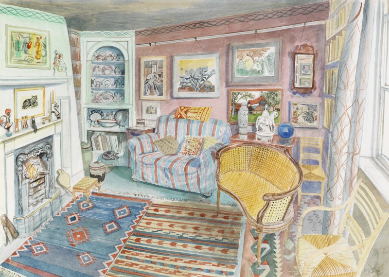 Sitting Room of his Home