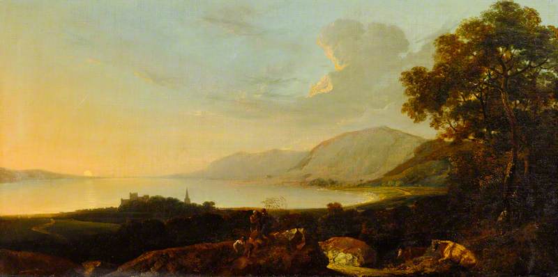 River Landscape with Figures