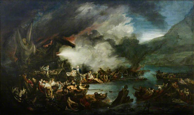 The Scene before Gibraltar, the Morning of 14 September 1782