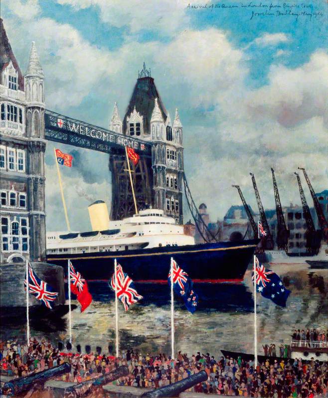 The Arrival of Elizabeth II in London after Her Commonwealth Tour, May 1954