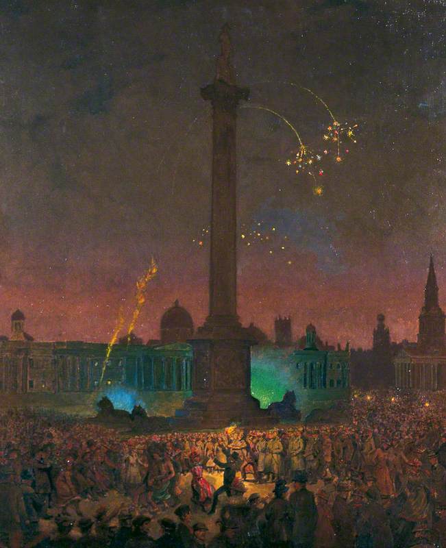 Armistice Night, Trafalgar Square
