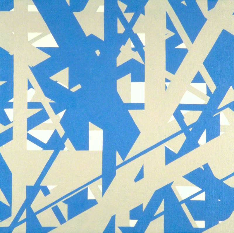 Forest of Rays: Blue and Warm Grey