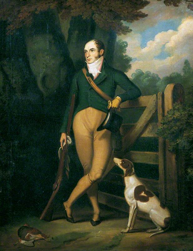 John Morgan with a Dog
