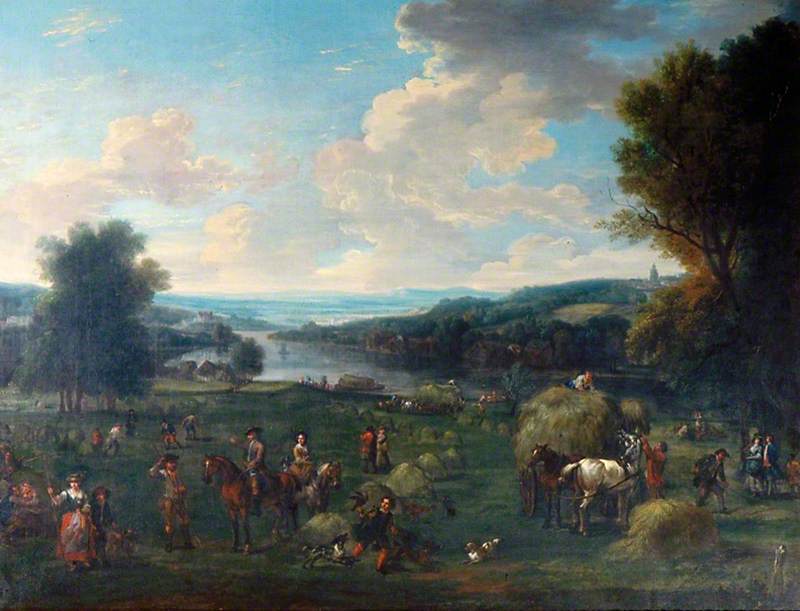 View of the Severn Valley with Haymaking and Figures