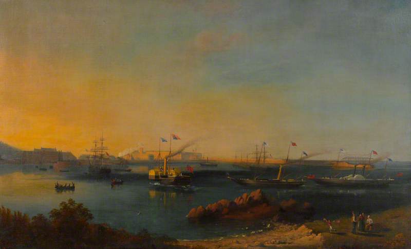Queen Victoria Arriving at Alderney, 1859
