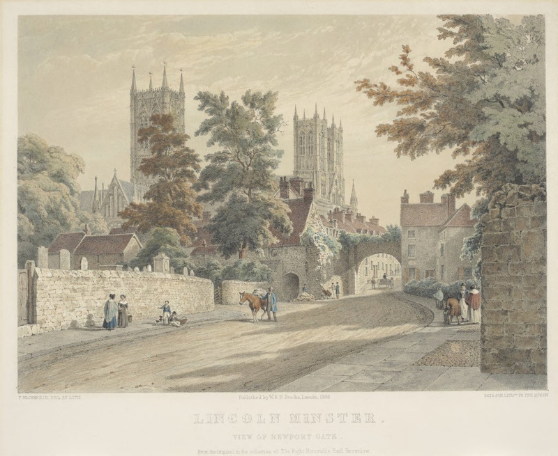 Lincoln Minster. View of Newport Gate