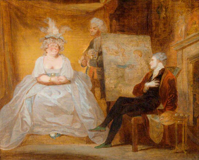 A Scene from 'Taste' a Play by Samuel Foote