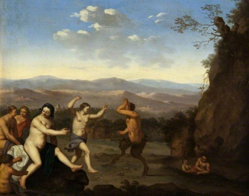 Landscape with Nymphs and Satyrs Dancing