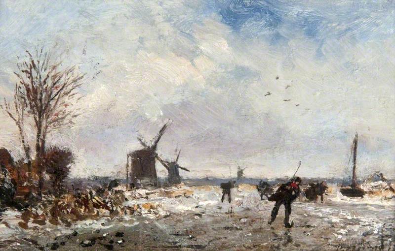 Winter Scene in Holland
