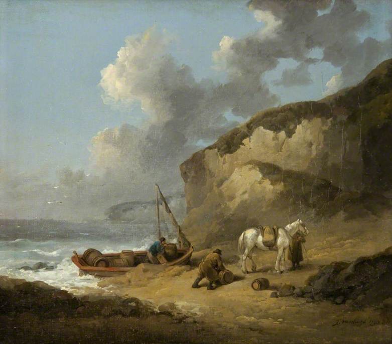 Sea-Coast Scene, Smugglers