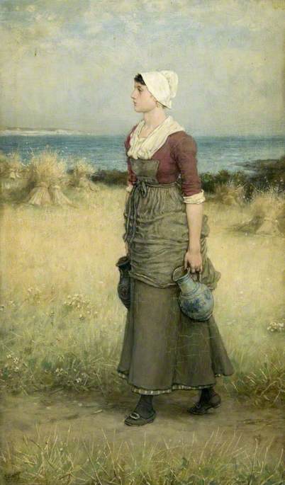 Girl with Pitchers, Summer Scene