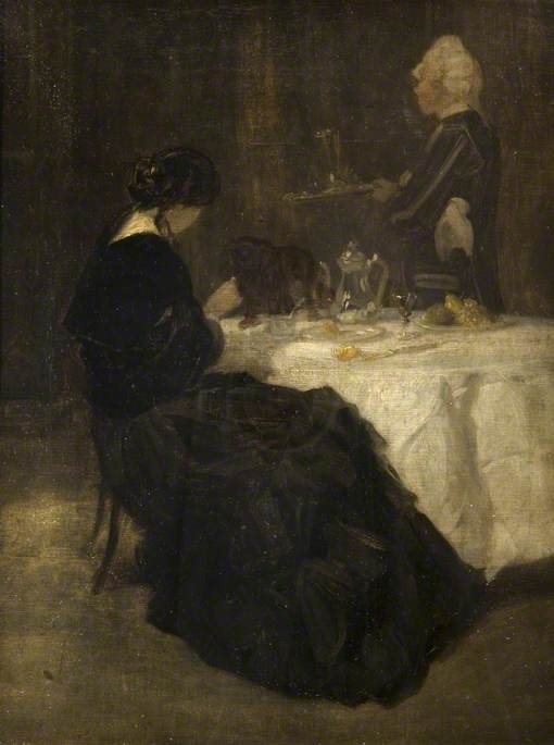 Lady at a Table