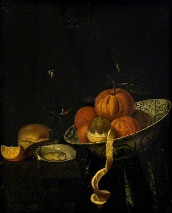 Still Life: Fruit, Oyster and Glasses