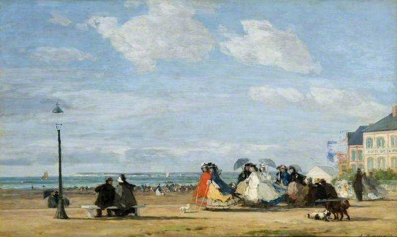 The Beach at Trouville, the Empress Eugénie