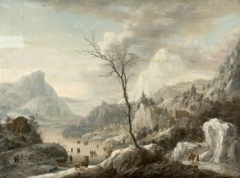 A Mountain Landscape in Winter