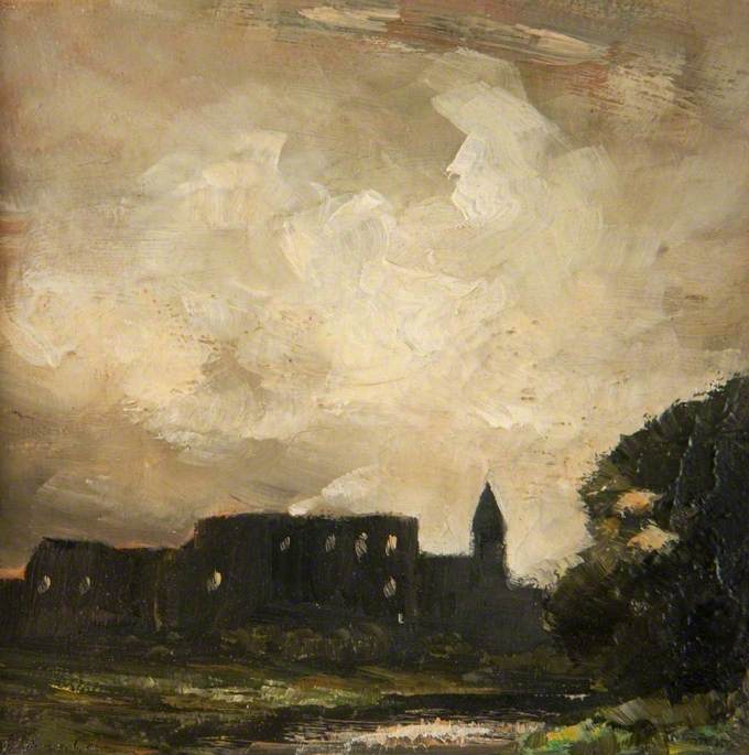 Castle by a River, Evening