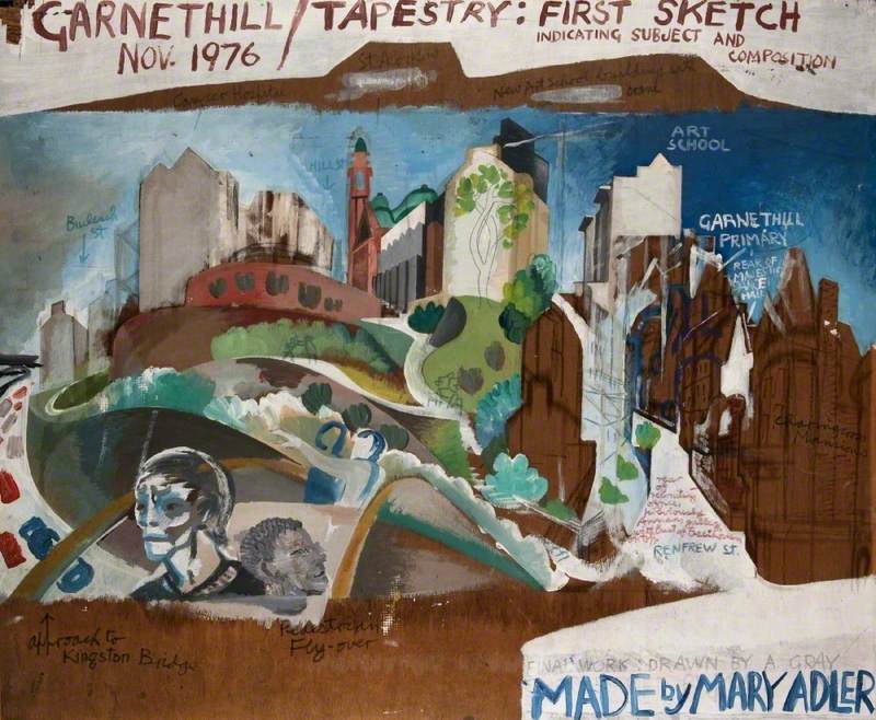 Garnethill Tapestry: First Sketch