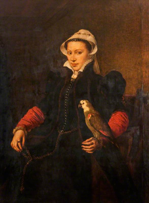 Portrait of a Lady with a Parrot
