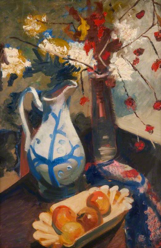 Still Life with a Blue and White Ewer