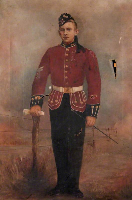 Portrait of a Royal Scots Fusiliers Soldier