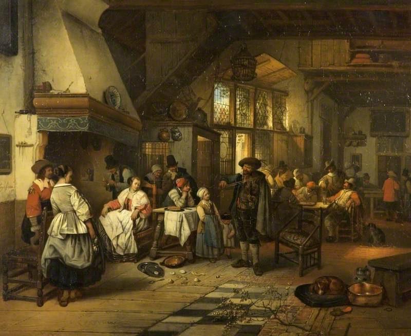 Interior of a Tavern with a Blind Fiddler