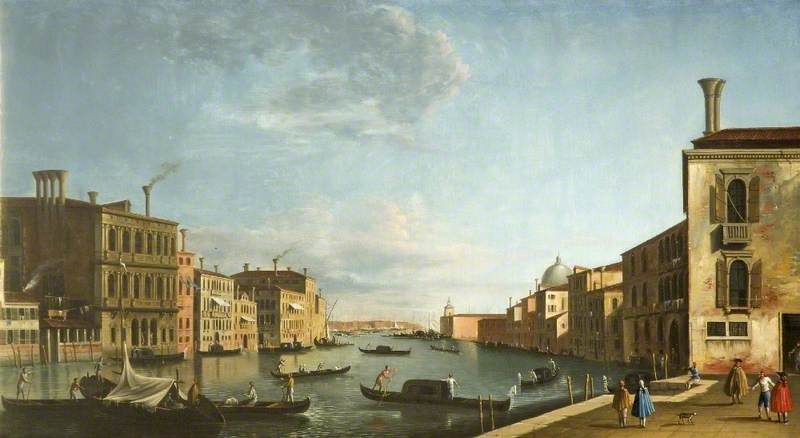 Venice, Italy (The Grand Canal from the Campo San Vio towards the Bacino)