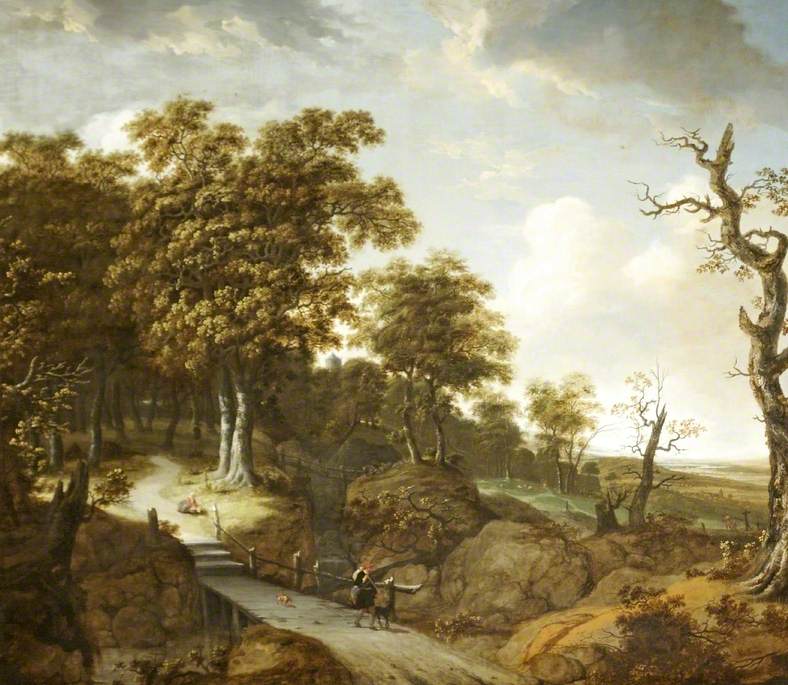 Wooded Landscape with a Bridge