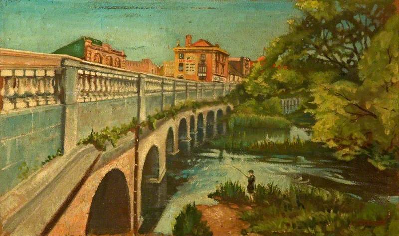 Town Bridge and River Avon, Chippenham, Wiltshire