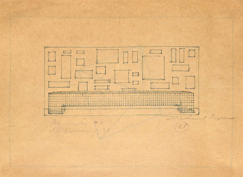 Drawing for Bench 48, February 1996