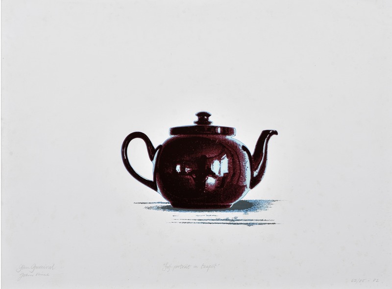 Self Portrait in the Glaze of a Teapot (2)