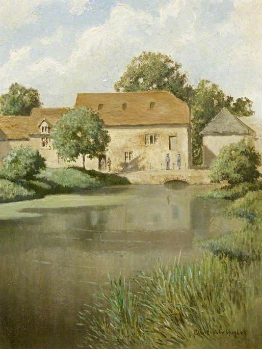 Mill and Mill Pond at Marlborough, Wiltshire