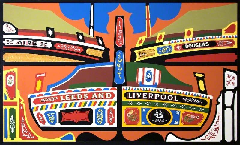Mural Panel (Leeds and Liverpool Short Boats)