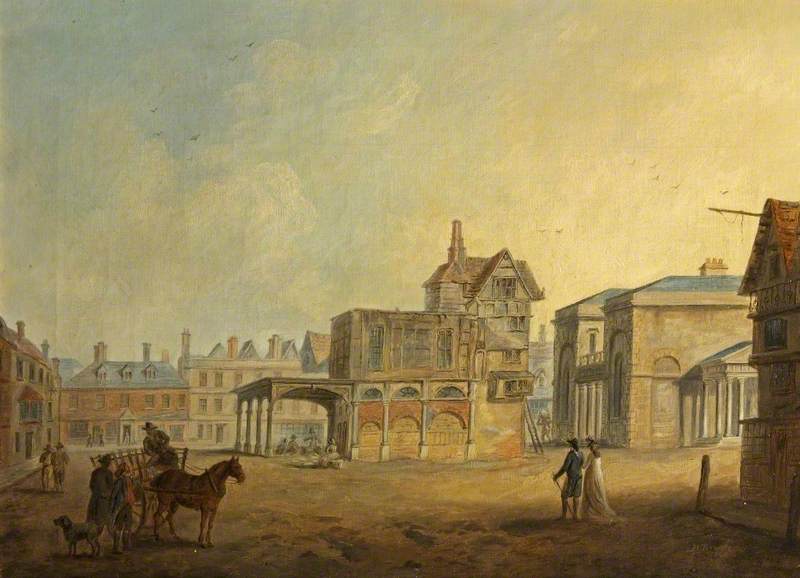 View of Salisbury Guildhall, Wiltshire, from the Square, 1795