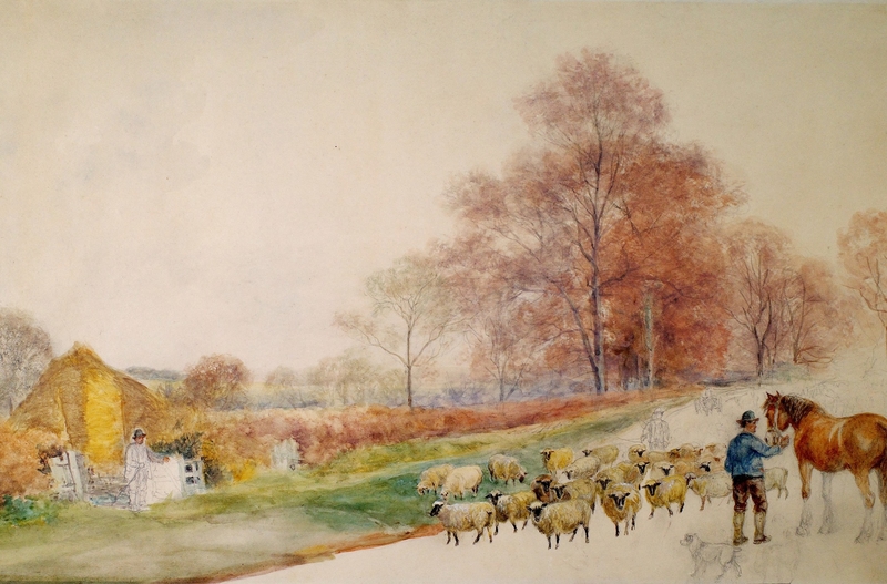 Unfinished Landscape with Farm Track