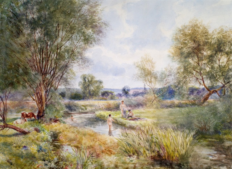 Meadows in Bemerton, Looking towards Harnham Hill