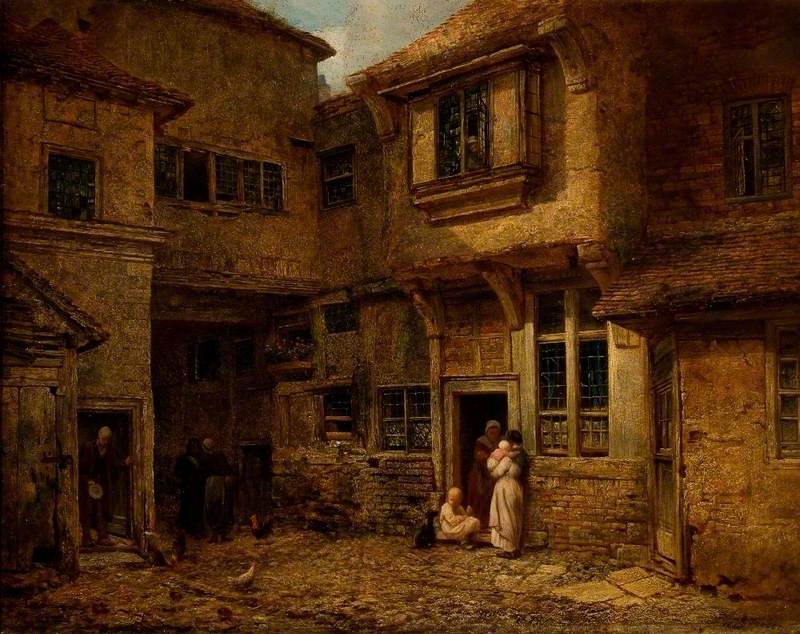 The Yard of the 'Old George Inn', Salisbury, Wiltshire