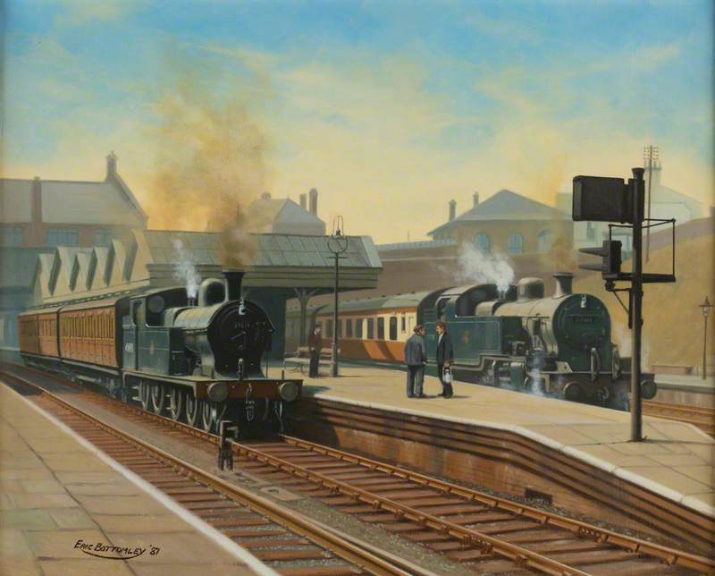 Oldham, Lancashire, Clegg Street Station, 1953