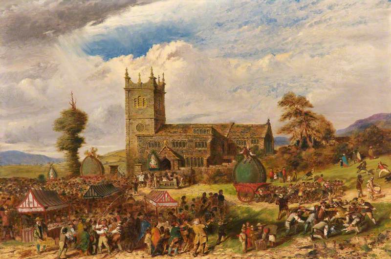 Rushcart Festival at Saddleworth Church, Yorkshire